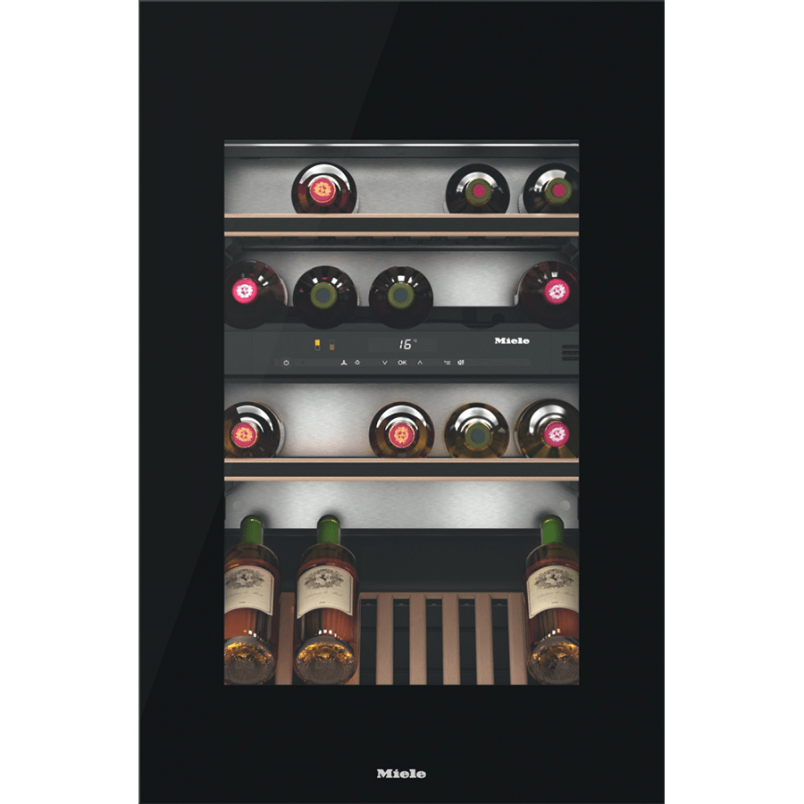 Винный холодильник с набором сомелье KWT 6422 iG чёрный обсидиан