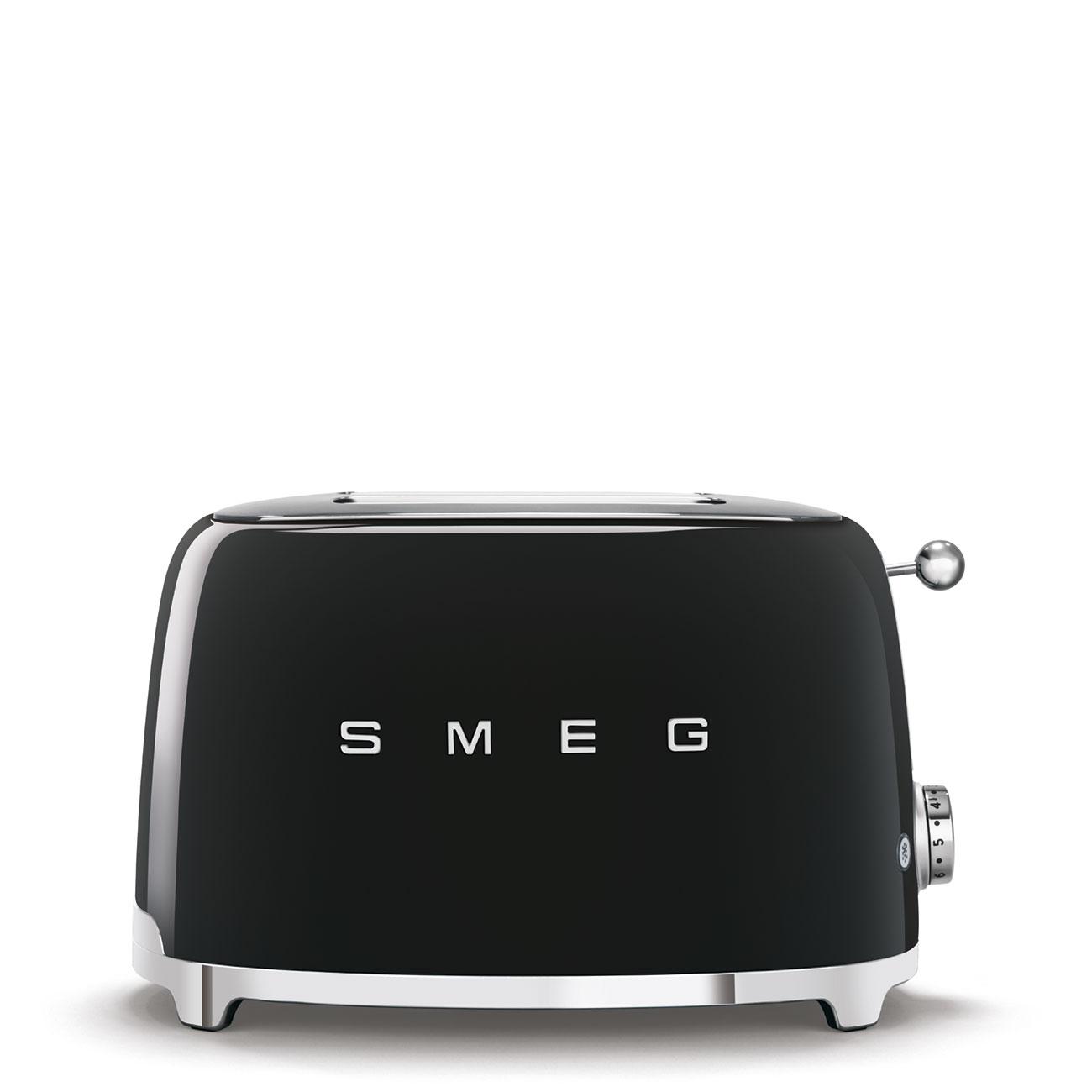 Тостер на 2 скибочки SMEG  Стиль 50-х TSF01BLEU чорний