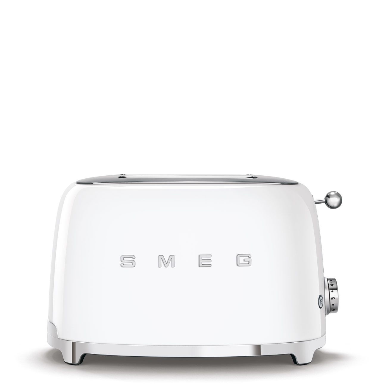Тостер на 2 скибочки SMEG  Стиль 50-х TSF01WHEU білий