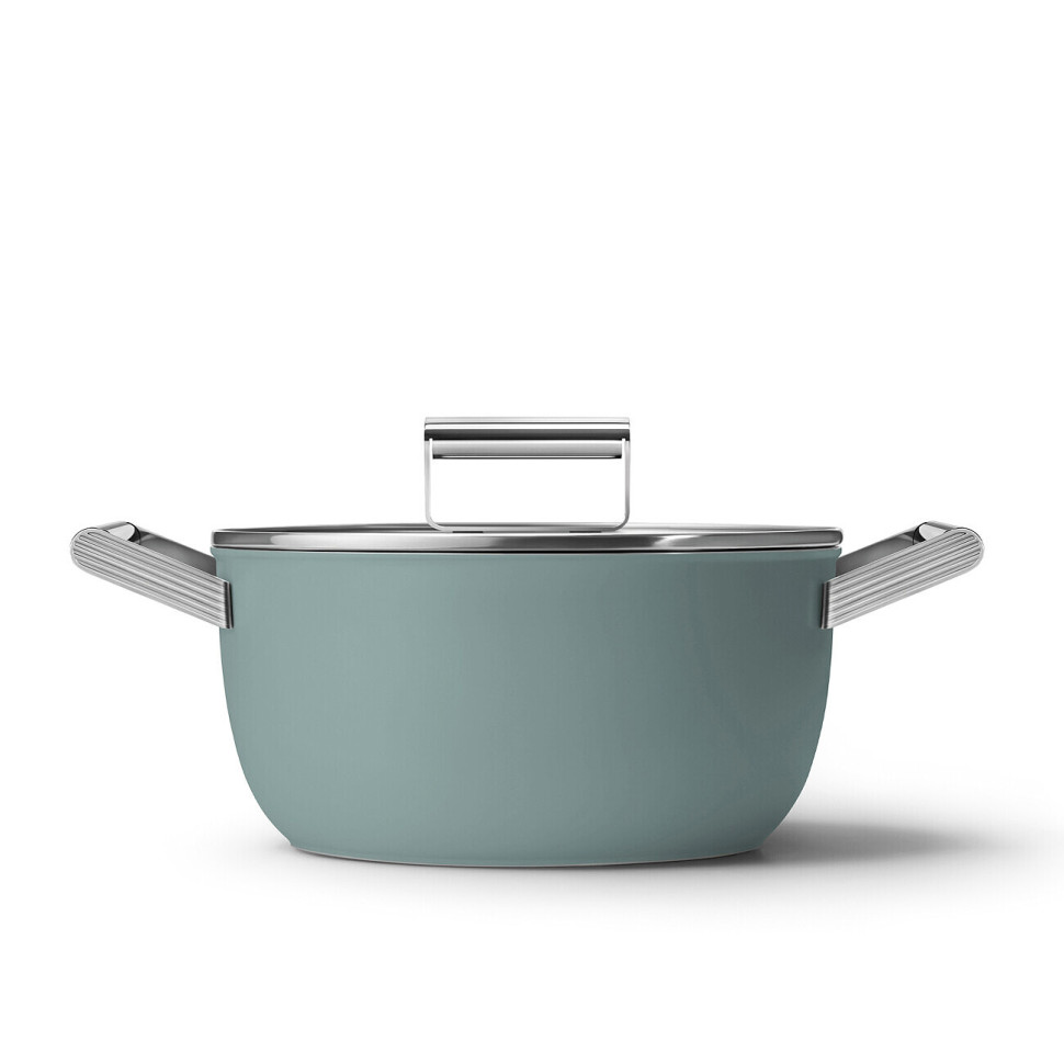 Каструля 24 см Smeg CSF2412EGM смарагдово-зелений Каструля 24 см Smeg CSF2412EGM смарагдово-зелений