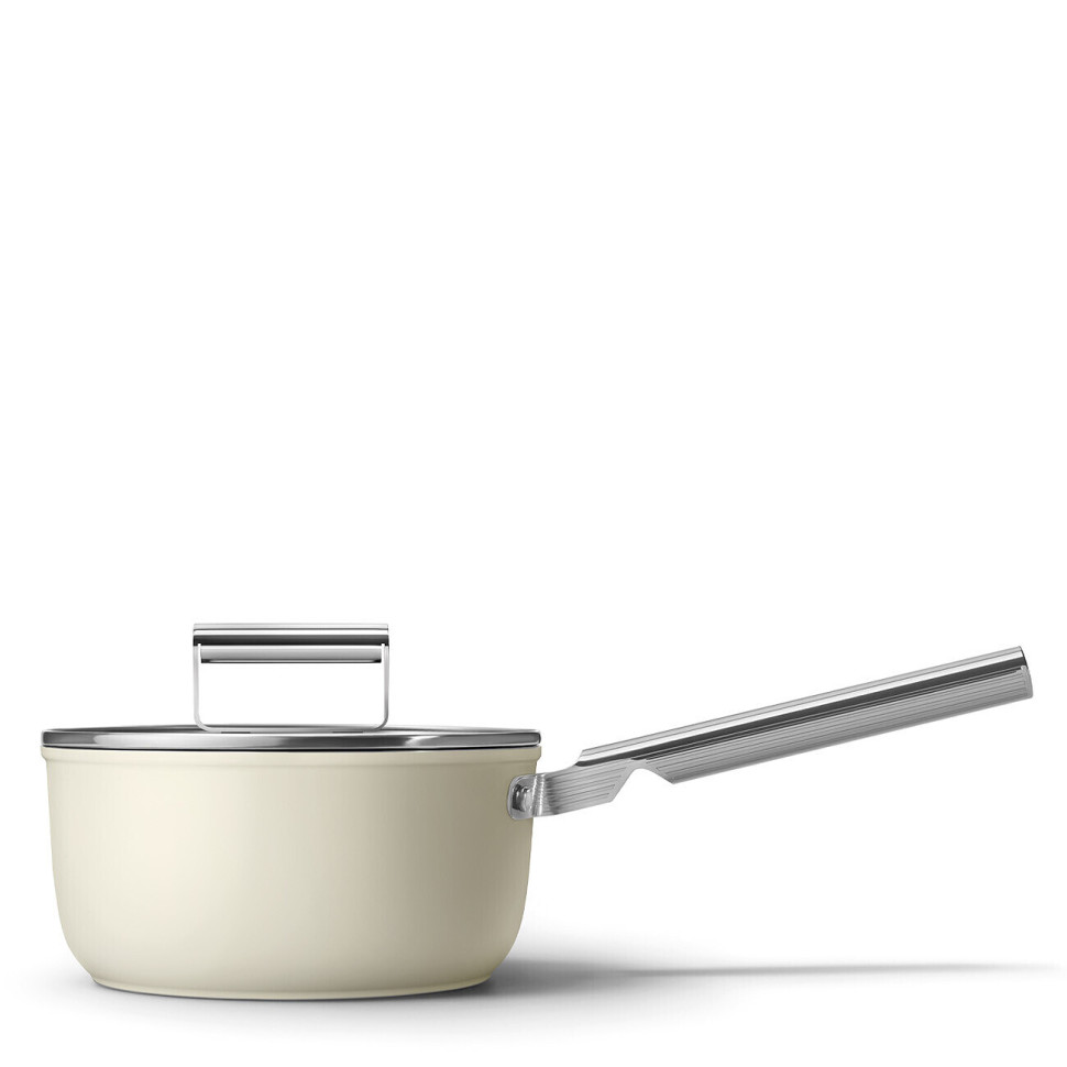 Сотейник 20 см Smeg SPF2012CRM кремовий Сотейник 20 см Smeg SPF2012CRM кремовий
